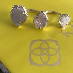 Kendra Scott Naomi- iridescent drusy/gold